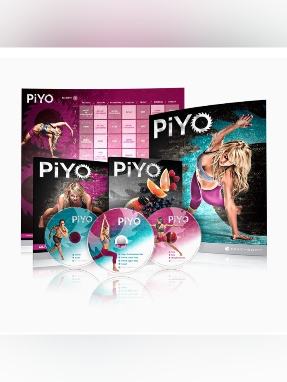 PiYo Beachbody DVD Workout Set Yoga Pilates Fitness - Brand New Sealed